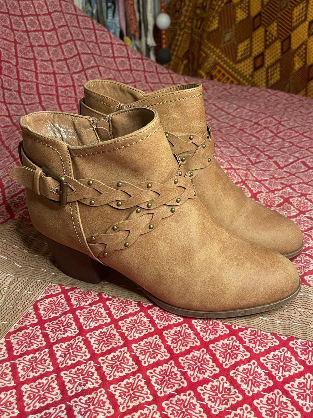 No Parking Braided Ankle Boots/Bootie-Lyndyn